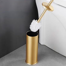 Escova Sanitária para Banheiro com Suporte Alumínio Premium Mahaos