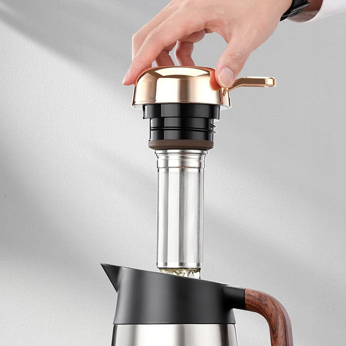 Garrafa Térmica Café Chá Inox 1.6L Mahaos