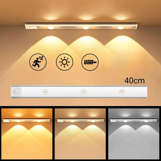 Luminária de LED Magnética com Sensor de Movimento