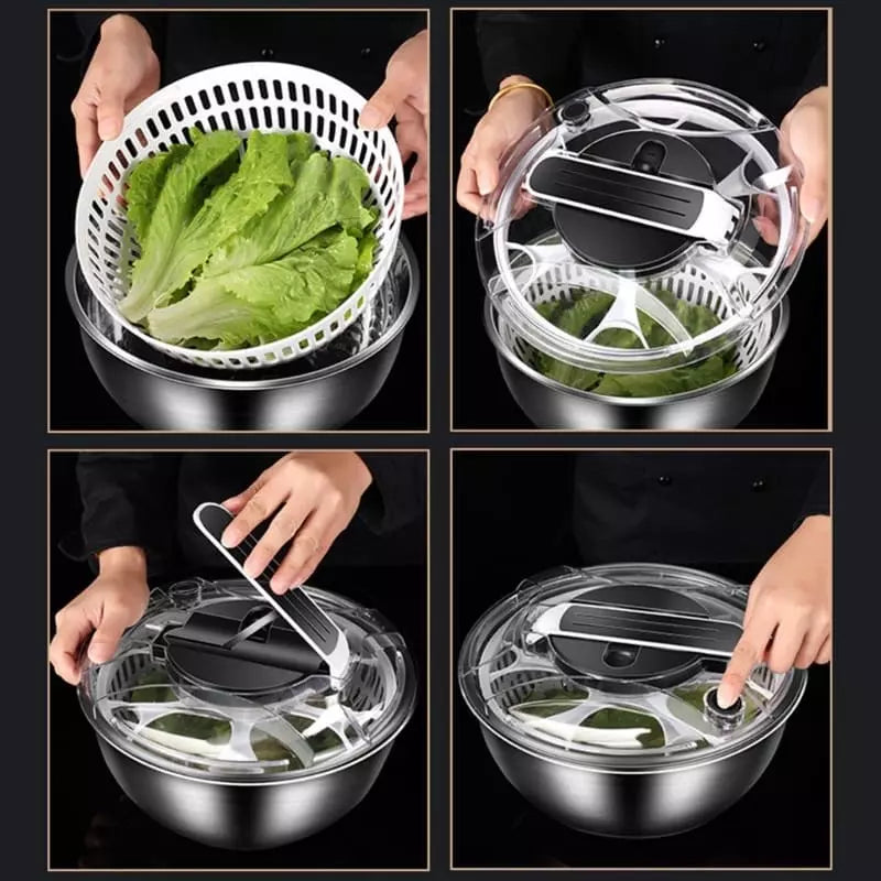 Centrifuga Secadora de Salada Bowl Inox Mahaos