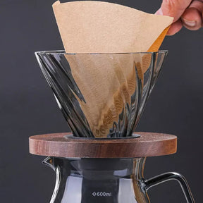 Bule de Café Vidro Borossilicato Coador de Café Hario V60 Mahaos