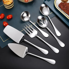 Kit Utensílios de Cozinha 6 Peças Inox Dourado Mahaos