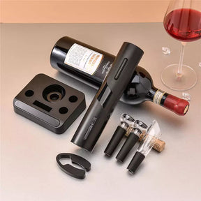 Abridor de Vinho Elétrico Recarregável Kit de Vinho Mahaos